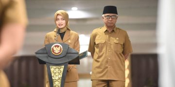 Ini Pesan Mbak Wali Untuk ASN Saat Pimpin Apel Perdana di Balai Kota Kediri. Foto : Dok. Pemkot Kediri