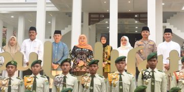 Mbak Vinanda Dampingi Gubernur Jawa Timur Resmikan Masjid dan Auditorium SMAN 5 Taruna Brawijaya. Foto : Dok. Pemkot Kediri