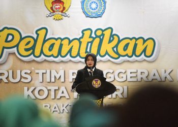 Mbak Vinanda Minta TP PKK Jalankan Program Prioritas Penanganan Stunting, Saat Lantik Pengurus TP PKK Kota. Foto : Dok. Pemkot Kediri