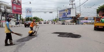 Perbaiki Jalan, Pemkot Kediri Pastikan Pemudik Lebaran Aman
