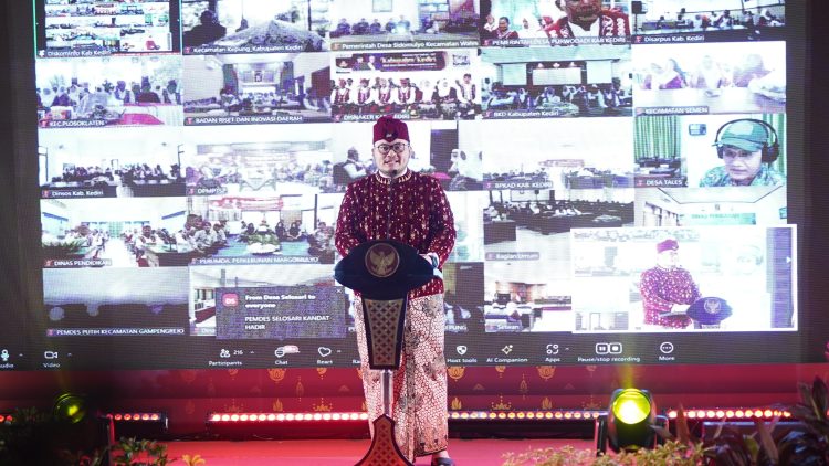 Mas Dhito Serukan Semangat Sinergitas Wujudkan Kabupaten Kediri Bebas dari Kemiskinan Ekstrem.