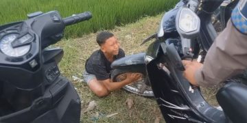 Terjaring Razia Balap Liar, Bocah di Jombang Menangis Saat Motornya Disita (foto/ist)