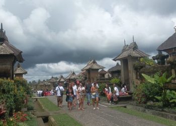 Suasana Desa Wisata Penglipuran di Bangli Bali yang akan ditutup sementara pada 6 September 2026 untuk pelaksanaan Upacara Melasti