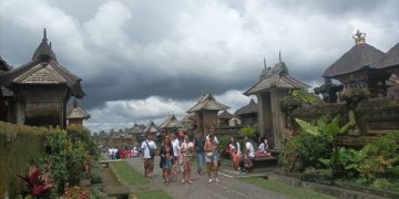 Suasana Desa Wisata Penglipuran di Bangli Bali yang akan ditutup sementara pada 6 September 2026 untuk pelaksanaan Upacara Melasti