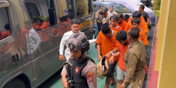 10 Perusak Polsek Watulimo Trenggalek Diadili Usai Lebaran (foto/ist)