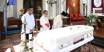 Presiden Prabowo Melayat Mendiang Uskup Emeritus