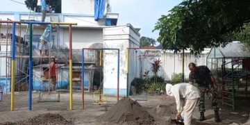 Kodim 0809/Kediri Rehab Panti Asuhan Aisyiyah. Foto : Dok. Pemkab Kediri