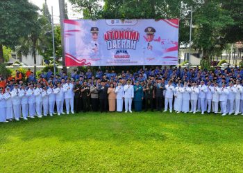 Mbak Wali Pimpin Upacara Peringatan Hari Otonomi Daerah ke-XXIX Tahun 2025 Kota Kediri. Foto : Dok. Pemkot Kediri