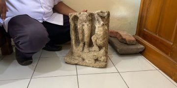 Pemkab Trenggalek Sebut Pemindahan Arca Durga Langgar Aturan (foto/Bacaini)