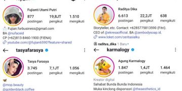 Pendapatan Gila-gilaan Influencer Indonesia, Ini Rate Cardnya (foto/Instagram)