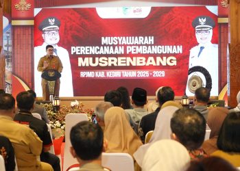 Musrenbang RPJMD 2025-2029, Bupati Dhito Minta Fokus Entaskan Kemiskinan Ekstrem. Foto : Dok. Pemkab Kediri