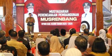 Musrenbang RPJMD 2025-2029, Bupati Dhito Minta Fokus Entaskan Kemiskinan Ekstrem. Foto : Dok. Pemkab Kediri