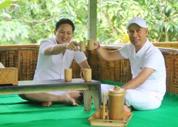 Dukung Pengembangan UMKM Trenggalek, Ajik Krisna Pasarkan Tumbler Bambu ke Bali