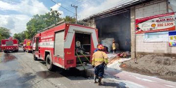 Tiner Tersulut Api Jadi Penyebab Kebakaran Toko Bangunan di Kediri