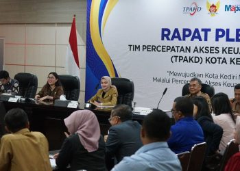 Mbak Wali Beri Arahan Kebijakan Strategis TPAKD Tahun 2025, Wujudkan Kota Kediri MAPAN. Foto : Dok. Pemkot Kediri