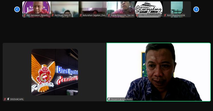 Pemkot Kediri Gelar Monev, Pastikan Program Pelayanan Adminduk All In Kelurahan Lancar. Foto : Dok. Pemkot Kediri