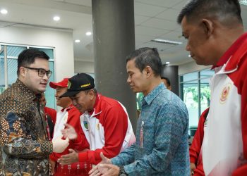 Lepas Kontingen ke Porprov IX Jatim, Mas Dhito : Kalau Dicurangi, Jangan Balas !. Foto : Dok. Pemkab Kediri