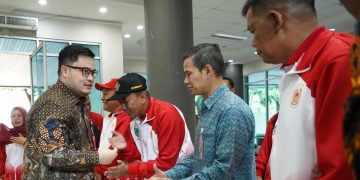 Lepas Kontingen ke Porprov IX Jatim, Mas Dhito : Kalau Dicurangi, Jangan Balas !. Foto : Dok. Pemkab Kediri