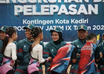 Porprov Jatim IX Tahun 2025, Mbak Wali Kukuhkan dan Lepas 289 Atlet. Foto : Dok. Pemkot Kediri