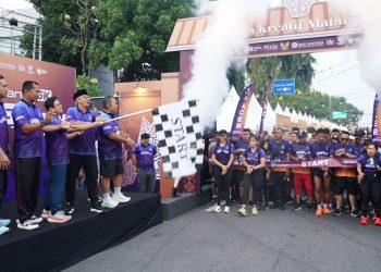 Berangkatkan dan Ikuti Mataraman QRIS Run 2025, Gus Qowim Harap Ekosistem Pembayaran Digital Makin Meluas. Foto : Dok. Pemkot Kediri