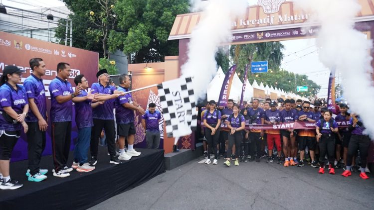 Berangkatkan dan Ikuti Mataraman QRIS Run 2025, Gus Qowim Harap Ekosistem Pembayaran Digital Makin Meluas. Foto : Dok. Pemkot Kediri