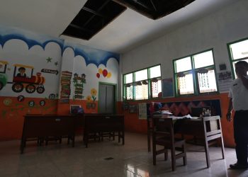 Salah satu sekolah rusak yang ada di Kabupaten Jember