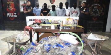 Kapolres Tulungagung Tangkap 6 ABG Niat Terbangkan Balon Udara (foto/ist)