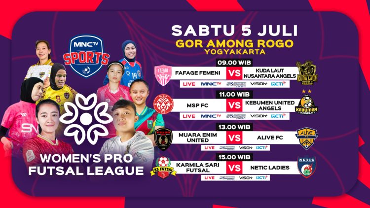 Saksikan Laga Big Match Fafage Femini vs Kuda Laut Nusantara Angels Angels di MNCTV