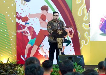 Melepas Atlet ke Porprov Jatim 2025, Mas Dhito Empat Kali Ingatkan Potensi Kecurangan. Foto : Dok. Pemkab Kediri
