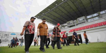 Pembangunan Stadion GDJ Terus Berjalan, Mas Dhito Pastikan Selesai 2027. Foto : Dok. Pemkab Kediri