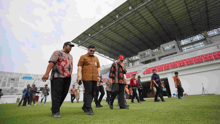 Pembangunan Stadion GDJ Terus Berjalan, Mas Dhito Pastikan Selesai 2027. Foto : Dok. Pemkab Kediri