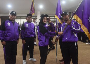 Lepas Kontingen Kota Kediri Pada Porseni MI, MTs, dan MA Jatim 2025, Ini Pesan Mbak Wali Kota. Foto : Dok. Pemkot Kediri