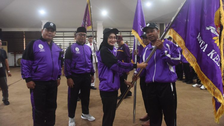 Lepas Kontingen Kota Kediri Pada Porseni MI, MTs, dan MA Jatim 2025, Ini Pesan Mbak Wali Kota. Foto : Dok. Pemkot Kediri