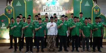 Hadiri Pelantikan PC GP Ansor Kota Kediri, Gus Qowim Ajak Sinergi Wujudkan Kota Kediri MAPAN. Foto : Dok. Pemkot Kediri