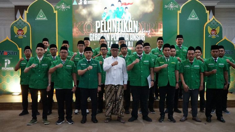 Hadiri Pelantikan PC GP Ansor Kota Kediri, Gus Qowim Ajak Sinergi Wujudkan Kota Kediri MAPAN. Foto : Dok. Pemkot Kediri