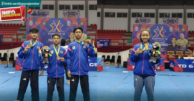 Peraih medali perdana porprov jatim IX cabor Taek Kwon Do Jember
