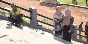 Perbaikan Stadion Brwijaya, Upaya Mbak Wali Agar Persik Tetap Berkandang di Stadion Brawijaya. Foto : Dok. Pemkot Kediri