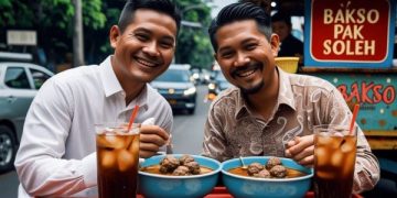 Cerita Bakso di Indonesia: Dari Kuliner Jalan Hingga Alat Politisi (foto AI/Bacaini)