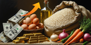 Harga Emas dan Dollar yang Naik dan Imbas pada Rumah Tangga (foto ilustrasi AI/Bacaiini)