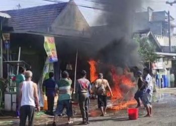 Kebakaran Warung Madura di Jombang, 1 Orang Terluka Serius