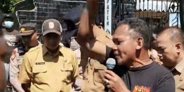 Unjuk rasa GPI di Pemkab Blitar mengultimatum Bupati