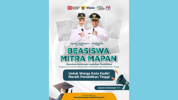Mimpi Kuliah Bukan Lagi Sekedar Harapan, Mbak Wali dan Gus Qowim Hadirkan Beasiswa Mitra MAPAN. Foto : Dok. Pemkot Kediri