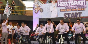 Gus Qowim Buka Bhumi Panji Kertapati Volume 3.0 Pushbike Championship Piala Wali Kota Kediri. Foto : Dok. Pemkot Kediri