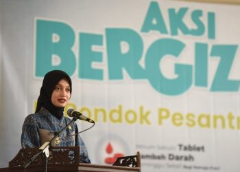 Mbak Wali Dorong Gaya Hidup Sehat Santri melalui Aksi Bergizi di Ponpes Al Amien Ngasinan Kediri. Foto : Dok. Pemkot Kediri