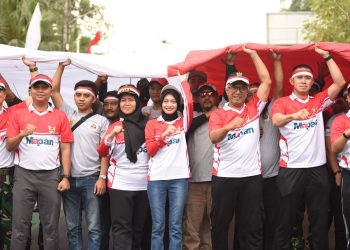 Kirab Merah Putih Warnai Peringatan HUT Ke-80 Kemerdekaan RI. Foto : Dok. Pemkot Kediri