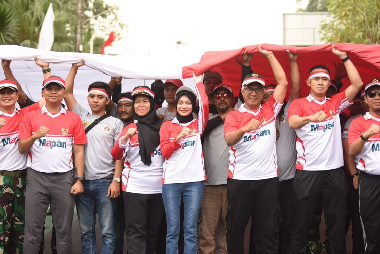 Kirab Merah Putih Warnai Peringatan HUT Ke-80 Kemerdekaan RI. Foto : Dok. Pemkot Kediri