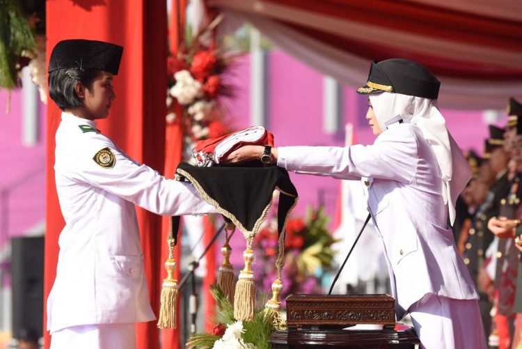 Upacara HUT RI ke-80 di Kota Kediri Berlangsung Khidmat. Foto : Dok. Pemkot Kediri