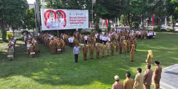 Pimpin Apel Pagi, Mbak Wali Tegaskan Komitmen Pelayanan Prima dan Kolaborasi. Foto : Dok. Pemkot Kediri