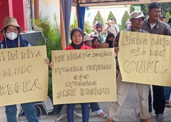 Lahan Garapan Dialihfungsikan, Petani Kediri Demo Kantor BPN