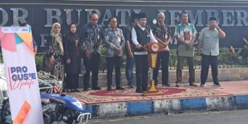 Bupati Jember Muhammad Fawait saat giat Pro Gus'e Update